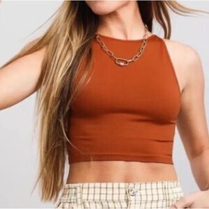 Intimately Free People Brown Tank Top